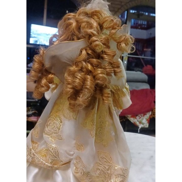 Vintage 16" Porcelain Doll with Stand Little Angel - Picture 2 of 2